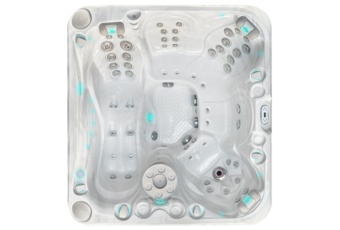 Wanna ogrodowa z hydromasażem Aquess Pleasure 5202 5-osobowa Sterling White / OAK