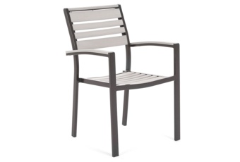 Krzesło aluminiowe Lorenzo Black / Grey
