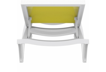 Leżak ogrodowy Siesta Pacific White / Yellow