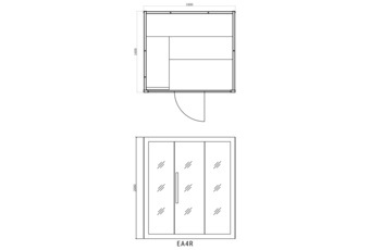 Sauna infrared EA4R Grey z koloroterapią