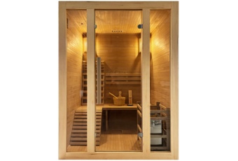 Sauna fińska E4 Plus Natural z piecem 3-osobowa