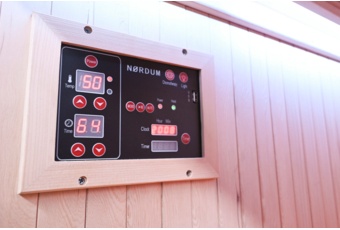 Sauna hybrydowa Nordum Combi Line 2-osobowa czarna