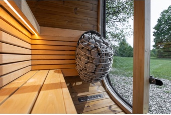 Sauna fińska zewnętrzna Leil® Saunas Black Cube Classic 4-osobowa