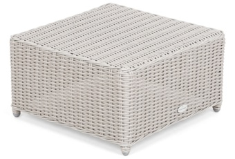 Kosz ogrodowy technorattanowy Michigan White / Grey