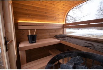 Sauna fińska zewnętrzna Leil® Saunas Dice Solo 5-osobowa