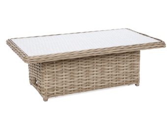 Narożny zestaw mebli ogrodowych Foggia Comfort Beige / Beige Melange