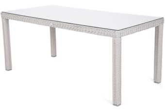 Meble ogrodowe technorattanowe Bristol 180 cm White / Grey 6+1