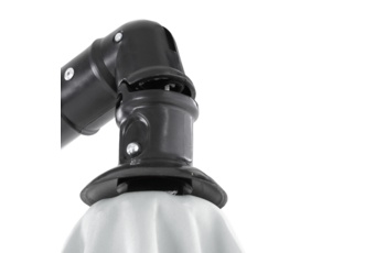 Parasol ogrodowy Malabo 300 cm Grey / Light Grey z podstawą