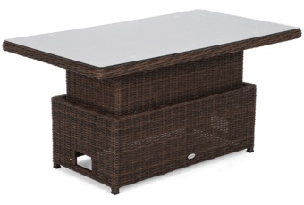 Meble ogrodowe technorattanowe Memfis Brown Mat / Brown Melange