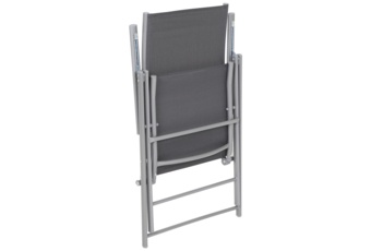 Meble ogrodowe metalowe Casablanca Silver / Grey - 150 cm - 6 osób Meble ogrodowe metalowe Casablanca 150 cm Silver / Grey 6+1