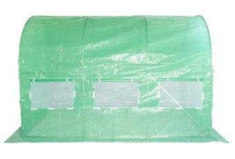 Tunel foliowy 2x3,5 m wzmocniony zielony