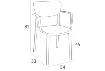 Krzesło Siesta Lisa Taupe