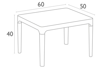 Stolik Siesta Sky Side Taupe