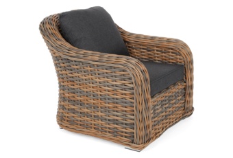 Meble ogrodowe technorattanowe Foggia Ginger Melange / Dark Grey