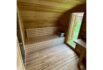 Sauna fińska zewnętrzna Hobbit Large CLT 500 x 400 cm