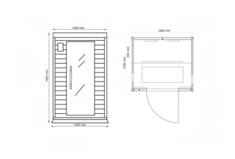 Sauna infrared DH2 White z koloroterapią - biała - dla 2 osób Sauna infrared DH2 White z koloroterapią