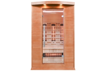 Sauna infrared Nordum Classic 2-osobowa WiFi brązowa