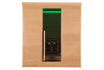 Sauna fińska narożna Nordum Pure One 5-osobowa naturalna