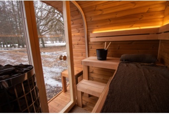 Sauna fińska zewnętrzna Leil® Saunas Dice Comfy 2.0 4-osobowa