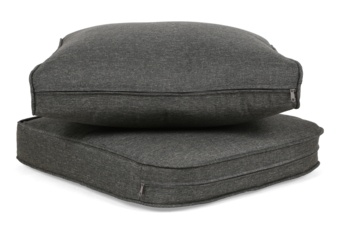 Narożny zestaw mebli ogrodowych Foggia Silk Grey / Grey Melange - szary - z technorattanu Narożny zestaw mebli ogrodowych Foggia Silk Grey / Grey Melange