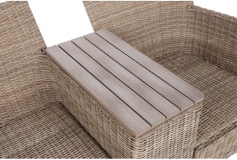 Sofa ogrodowa Milos Plus Beige / Beige Melange