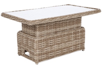 Narożny zestaw mebli ogrodowych Foggia Beige / Beige Melange