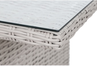 Meble ogrodowe technorattanowe Bergamo White / Grey