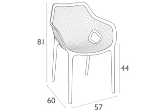 Krzesło Siesta Air XL Tropical Green