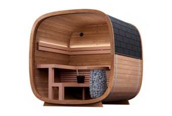 Sauna fińska zewnętrzna Leil® Saunas Dice Solo 5-osobowa