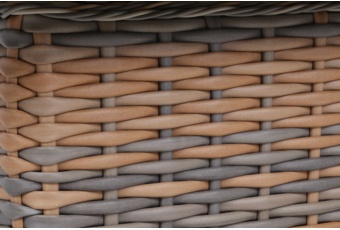 Meble ogrodowe technorattanowe Foggia Flex Ginger Melange / Dark Grey