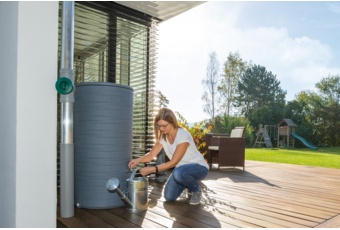 Zbiornik na deszczówkę MPI Novara 280 l ciemnoszary