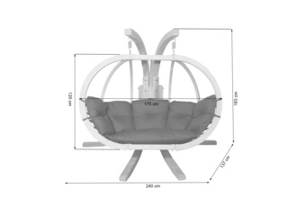 Fotel wiszący Timber Plus O-Zone Premier Green