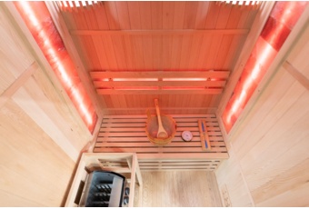 Sauna fińska Nordum Solea 3-osobowa brązowa