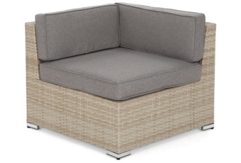 Narożnik modułowy z technorattanu Kansas Maxi Grey / Grey Melange Narożnik modułowy z technorattanu Kansas Maxi Beige / Beige Melange