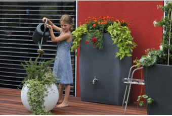 Zbiornik na deszczówkę MPI Noblesse 275 l czarny granit