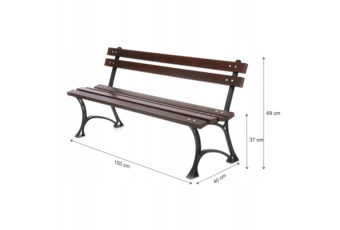 Ławka żeliwna Baster Minerva