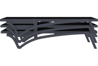 Leżak ogrodowy Siesta Pacific White / Yellow