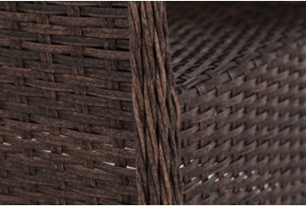 Narożny zestaw mebli ogrodowych Bergamo Brown Mat / Brown Melange