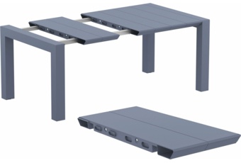 Stół Siesta Vegas 100+40 cm Dark Grey