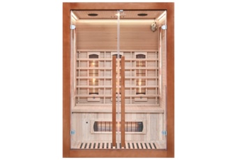 Sauna infrared Nordum Solea X 3-osobowa WiFi brązowa