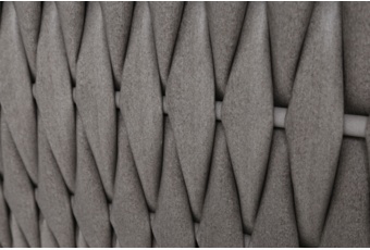 Zestaw mebli aluminiowych Tasos Cream / Latte - dla 4 osób  Meble ogrodowe technorattanowe Tasos Cream / Latte