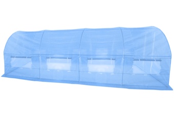 Tunel foliowy 300 x 600 cm (18 m²) stelaż + folia niebieska