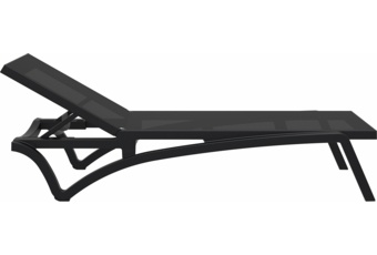 Leżak ogrodowy Siesta Pacific Black / Black