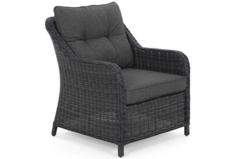 Narożne meble ogrodowe technorattanowe Windsor Grey / Grey Melange - szary - dla 11 osób Narożne meble ogrodowe technorattanowe Windsor Grey / Grey Melange