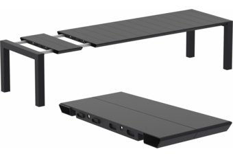 Stół Siesta Vegas 260+40 cm Black