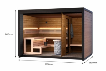 Sauna fińska zewnętrzna Leil® Saunas Patio M 5-osobowa