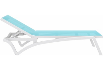 Leżak ogrodowy Siesta Pacific White / Turquoise