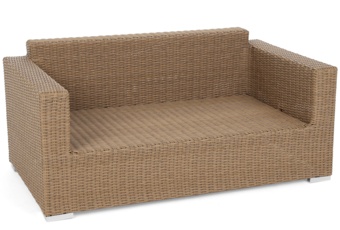 Meble ogrodowe technorattanowe Perugia Light Brown / Brown Melange - dla 8 osób Meble ogrodowe technorattanowe Perugia Light Brown / Brown Melange
