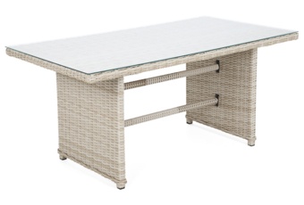 Meble ogrodowe technorattanowe Bergamo Beige / Beige Melange