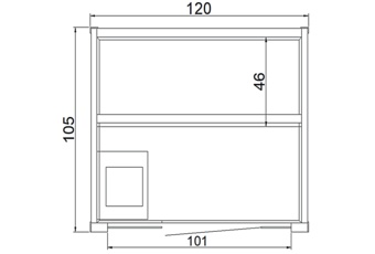 Sauna fińska Nordum Basic 2-osobowa brązowa